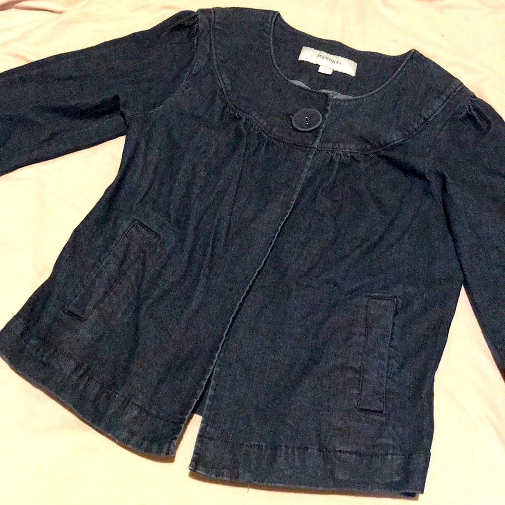 Super Cute Jean Jacket - One ADORABLE Button!!